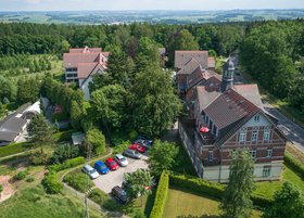 Luftaufnahme des Gelände der Gästehäuser des Bethlehemstiftes