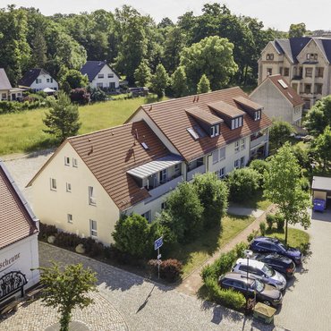 Betreutes Wohnen am Urbanushaus in Mülsen OT Thurm Das Gebäude für das Betreute Wohnen neben dem Urbanushaus in der Nähe der Kirche